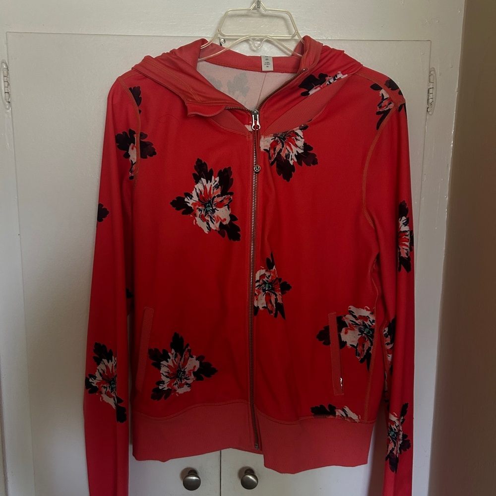 lululemon athletica Red Floral Jacket
